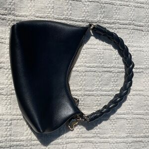 SOLD—-Aupen Nirvana bag black leather small purse clutch